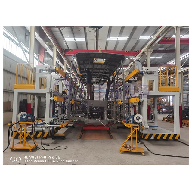 Electric mini bus skd ckd body welding line production for manufacturing plant