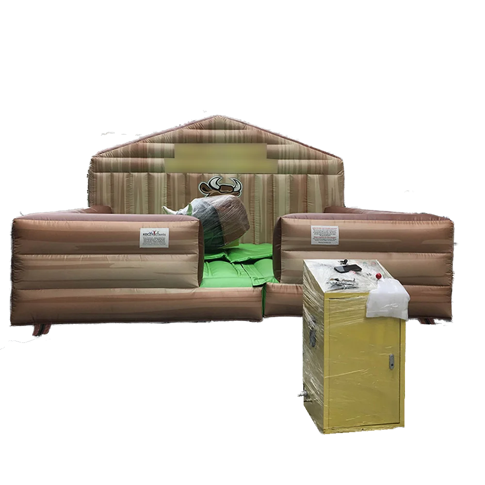Wholesale Commercial sport game Amusement Park Equipment Attractions Inflatable Mechanical Bull Mattress For Children