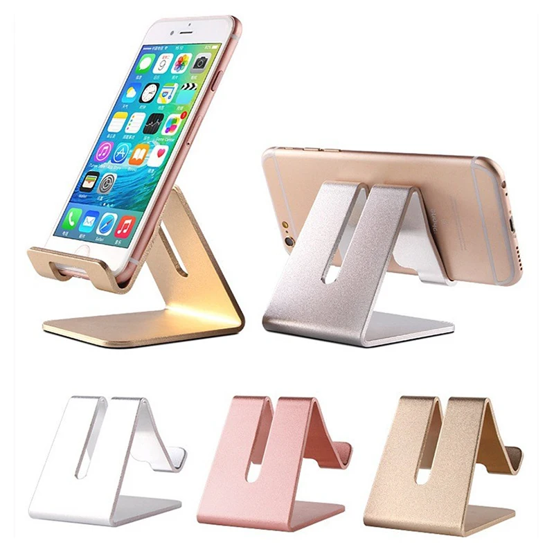 Custom Desktop Mobile Cellphone Bracket Metal Stand Desk Table Aluminum Alloy Universal Phone Holder