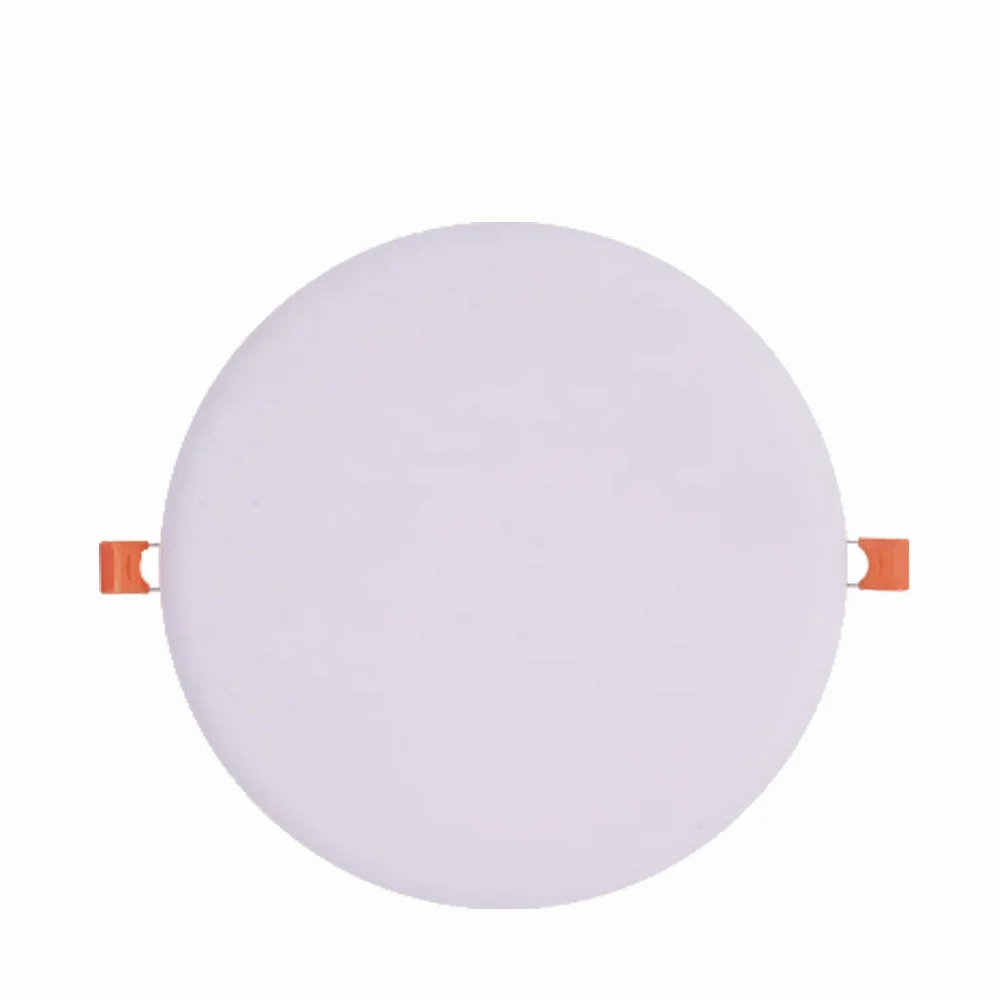 Frameless Recessed Square Round Led Panel Light Manufactures Zhongshan 9w 18w 24w 36w Luminous White Body Lamp Lighting Office