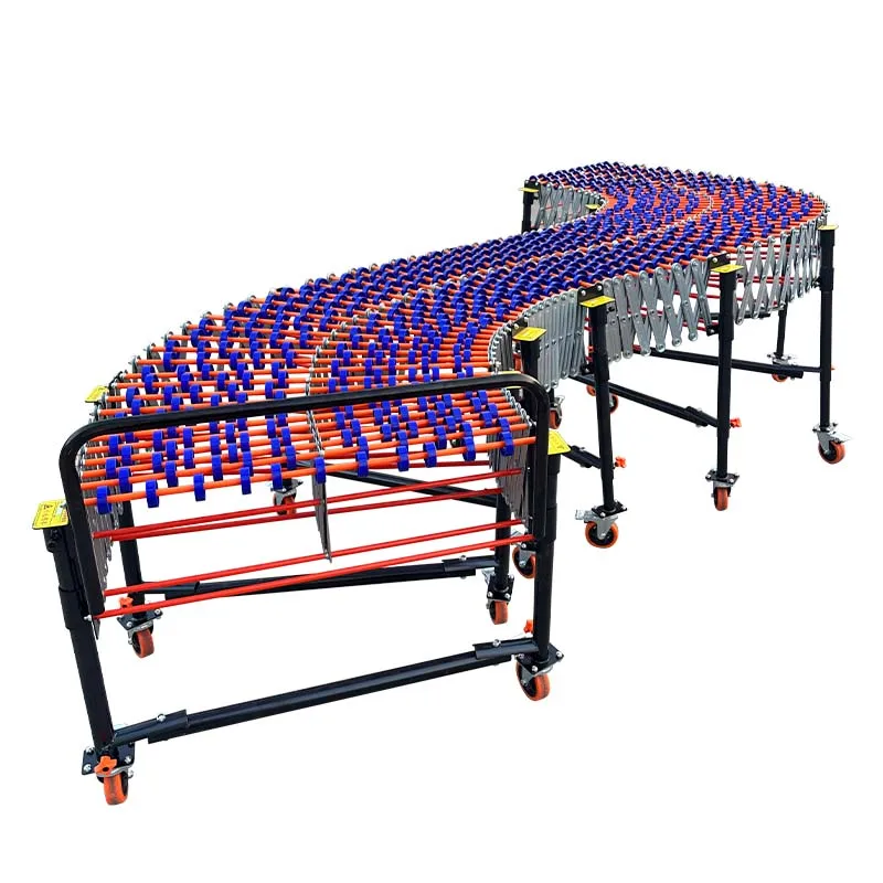 Factory Price Gravity Flexible Roller Conveyor Transmission Industrial Roller Chain Unloading System
