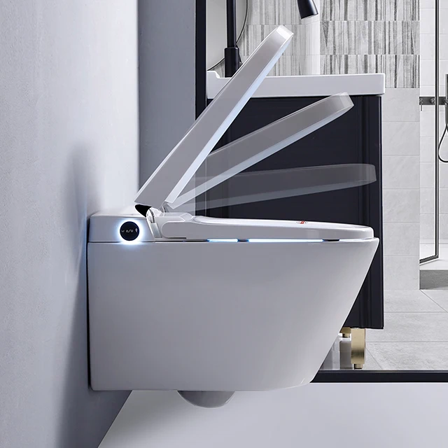 Bathroom Ceramic Luxury Automatic Sensor Flushing Electric One Piece Smart Toilet Intelligent