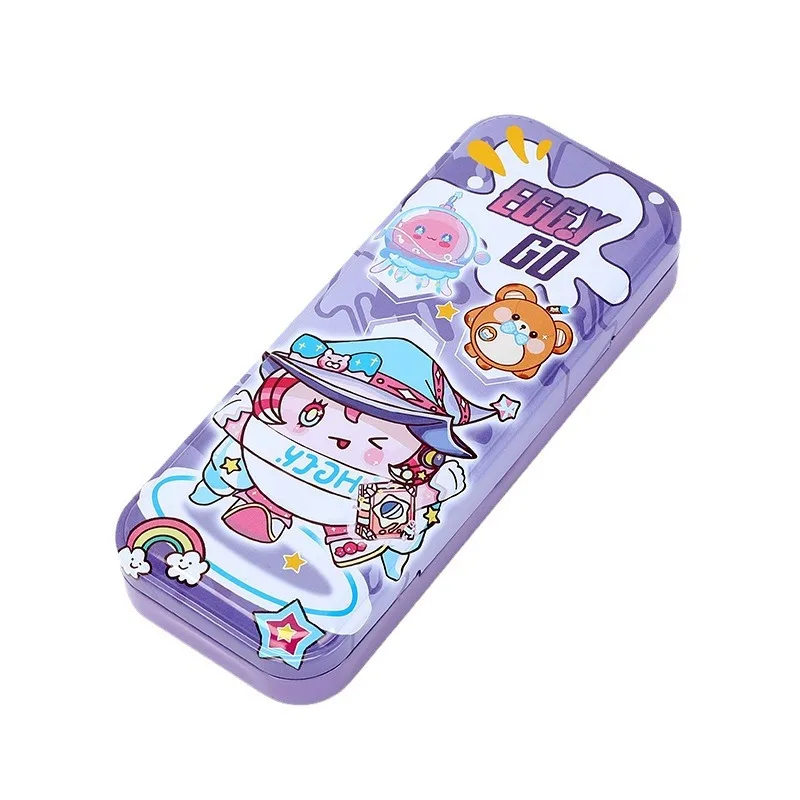 2024 Custom Large Capacity Tin Multi-Function Floral Hard Cover Case Personalized School Pencil Case for Boys Teen Girls