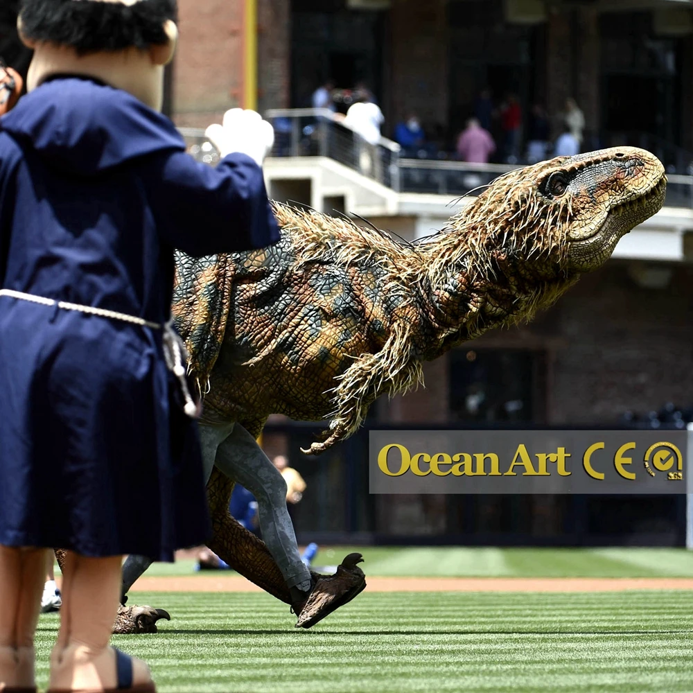 Lifelike Dinosaur Costume For Amusement Park Customizable Adults T-rex Simulation Velociraptor Costumes