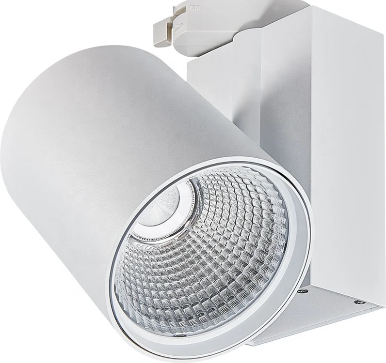 JianShi Factory Custom 60w 50w 40w 30w Led Track Light Ceiling Rail 2 3 4 Wires Spot Lighting Super High Lumen Black Tracklights