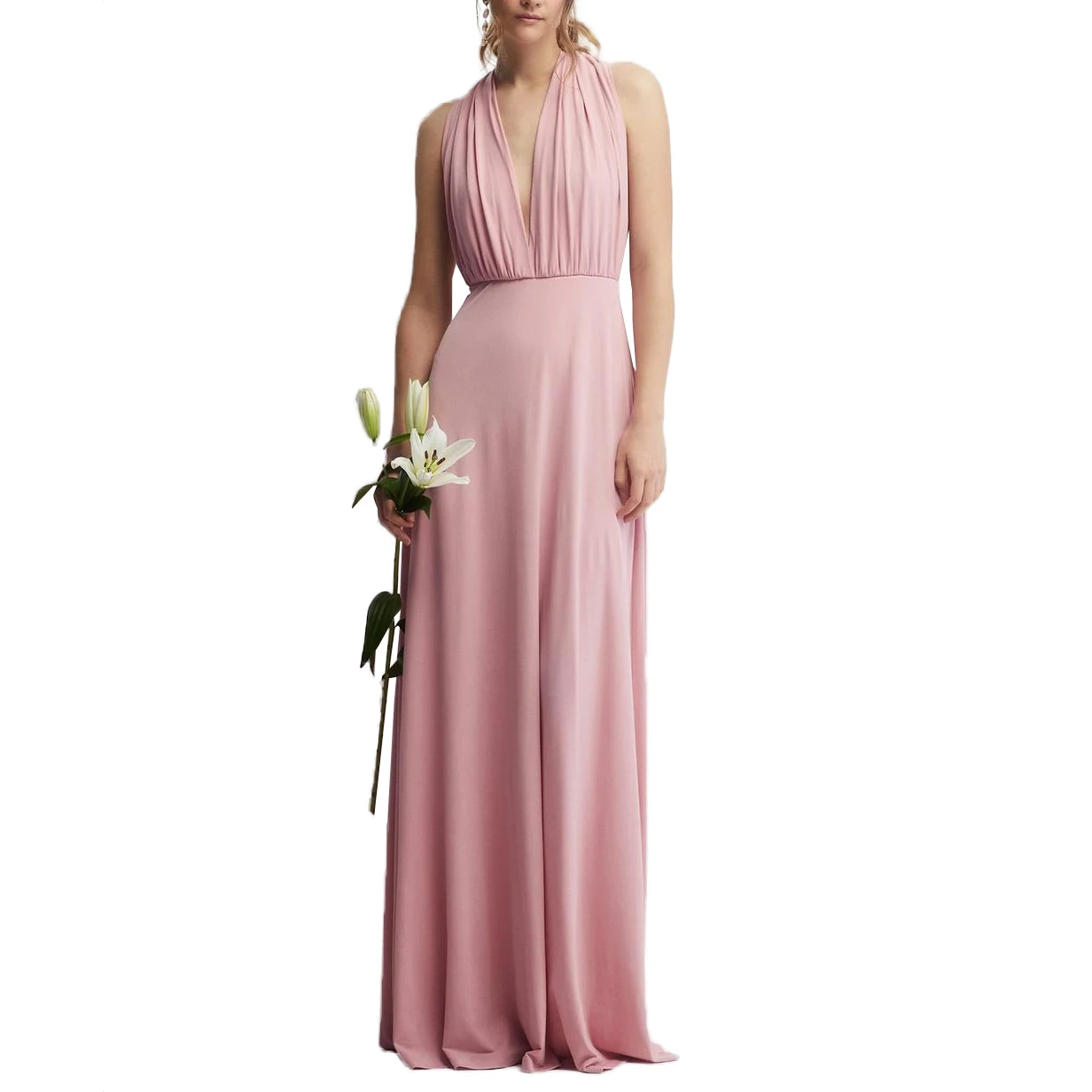 Custom Multiway Slinky Jersey Bridesmaids Maxi Dress Women