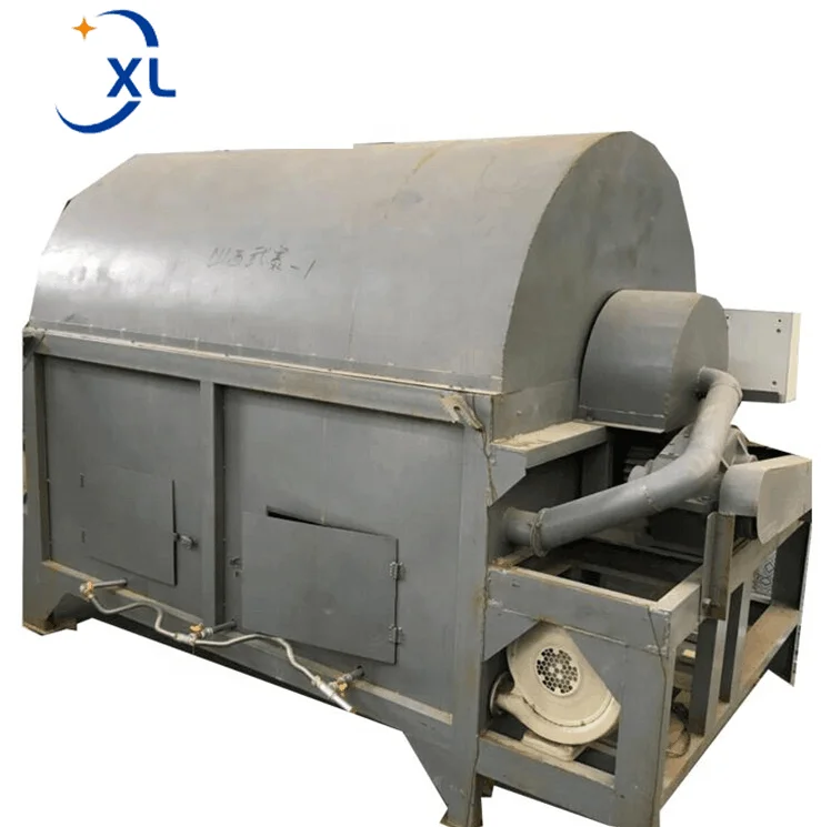 Industrial Biomass Furnace Sea Sand Wheat Straw Salt Rotary Drum Dryer CE