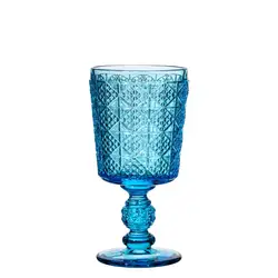 Stock Wholesale Good Quality Solid Color Wine Goblet Glasses