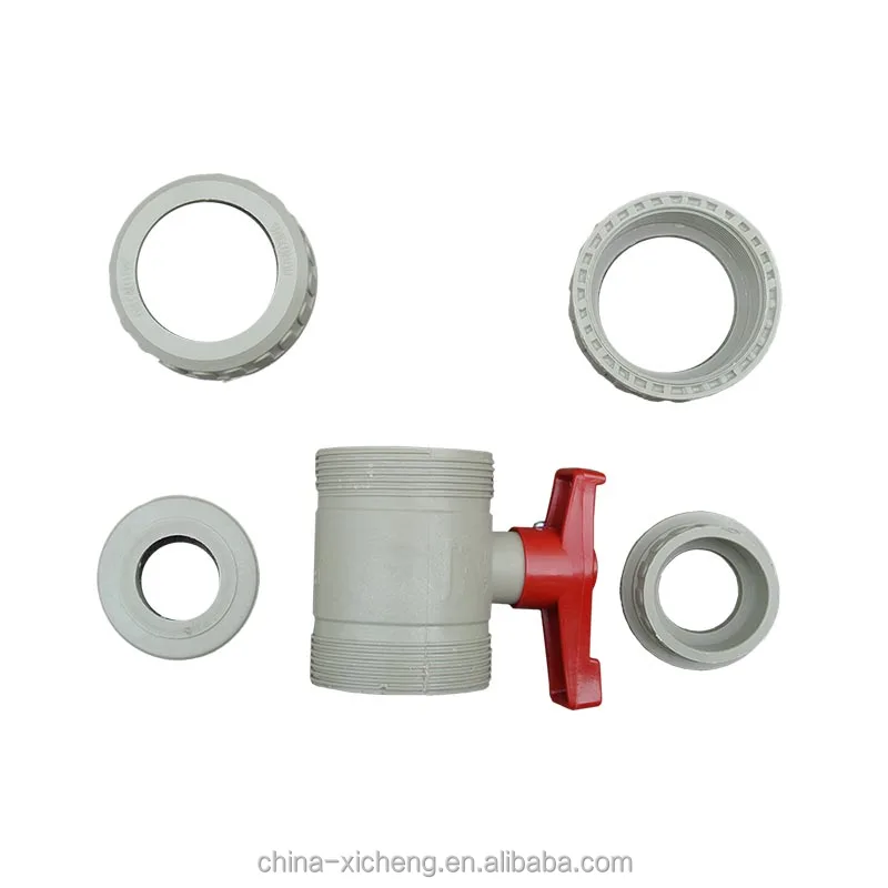 Safe and convenient collision resistance Anti-corrosion and anti-acid and alkali plastic Ball Valve