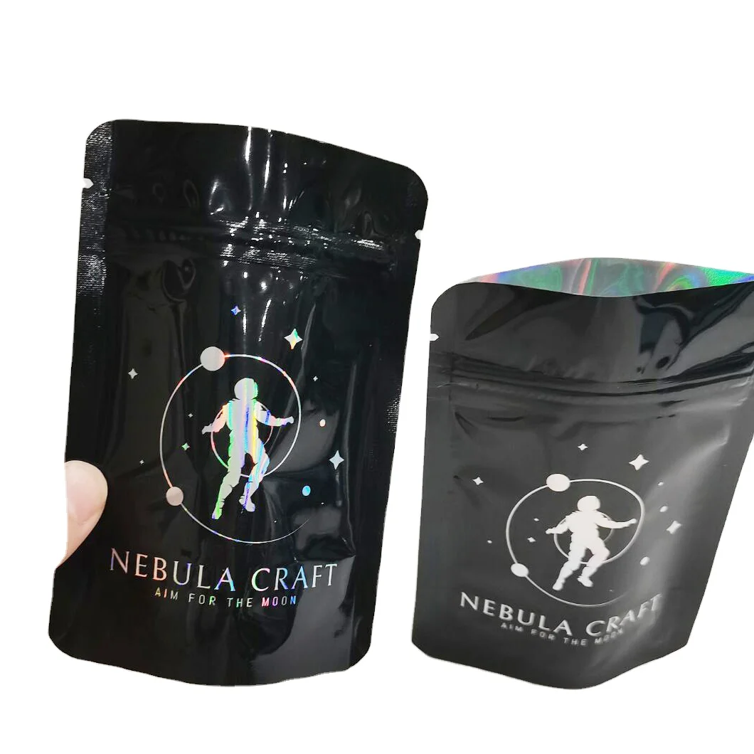 Laminated material stand up food plastic bag with own logo Stand up zipper snack pouch digital printing bag