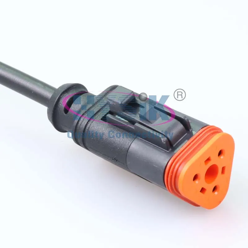 Deutsch AT DT04-3P DT06-3S AUTO Wire Connector IP67 68 69K Waterproof snap locking dt 3pins cable connector solid contacts plug