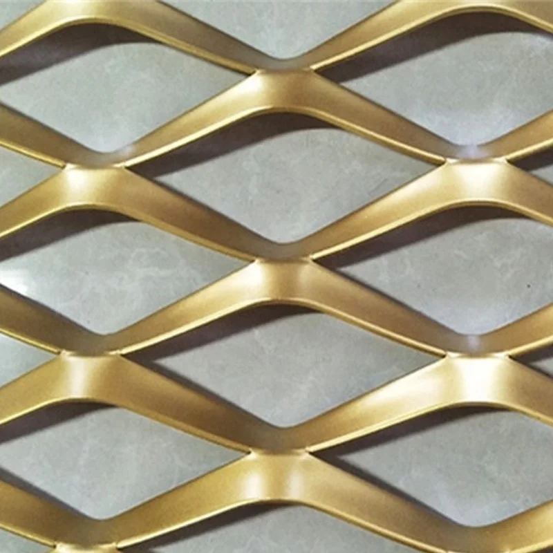 decorative aluminium diamond or hexagonal perforated expanded metal meshCustomize All sizes and shapes of decorative aluminum  e