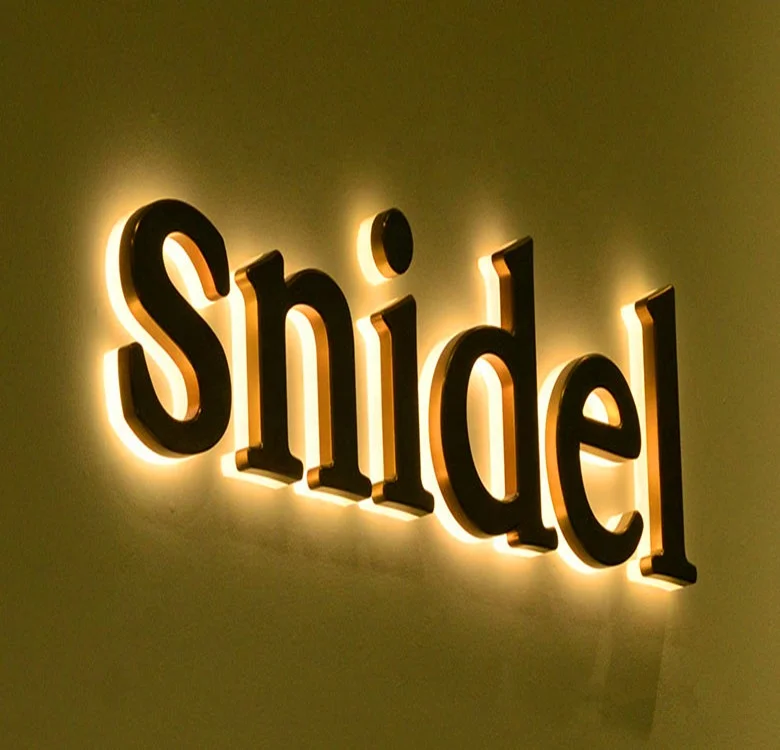 SKYSEEN Store Front Backlit Logo Sign Illuminated Backlit Led Channel Letter Sign LED 3D Sign Board