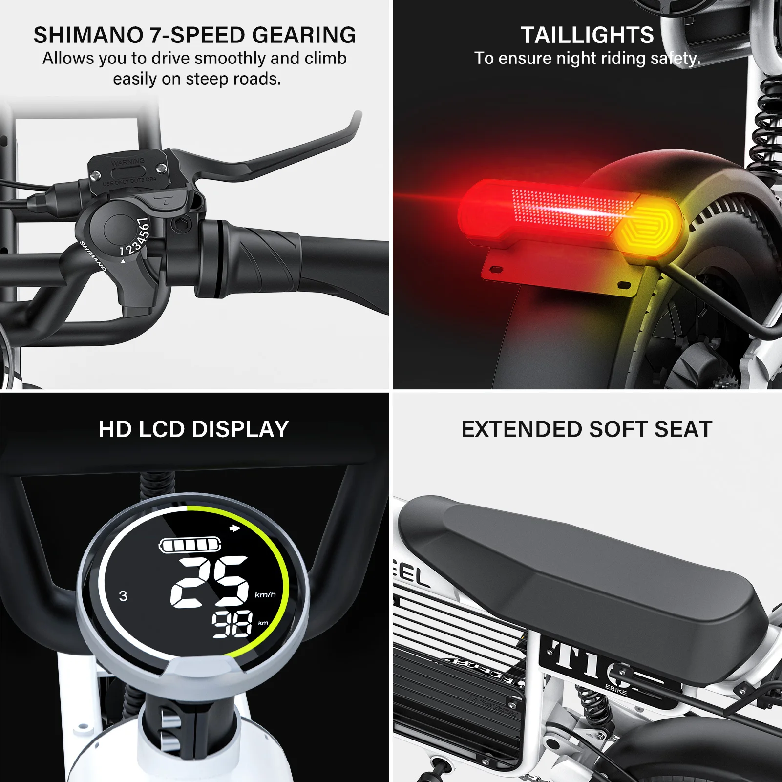 COSWHEEL T16 Ebike E Bicycle Electric Bike 750w 16 inch Fat Tire E-Bike Cheap Electric Bicycle Eu Usa Electric Bicycle Price