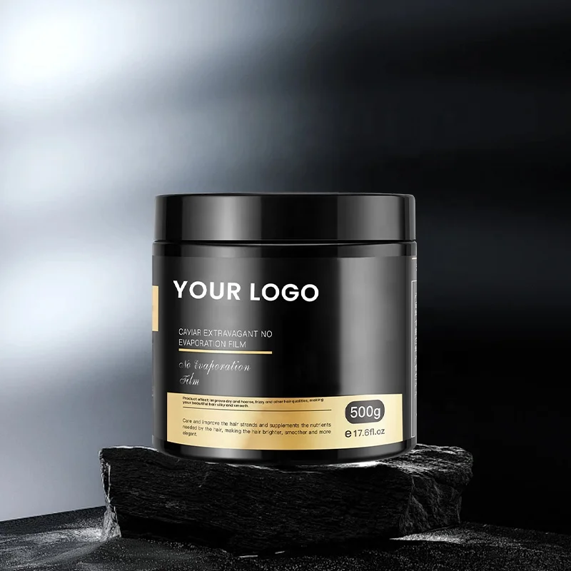 MULAN Luxurious Keratin Hair Mask 500ml No-Steam Caviar Treatment Nourishing Moisturizing Smoothing for Damaged Hair Care