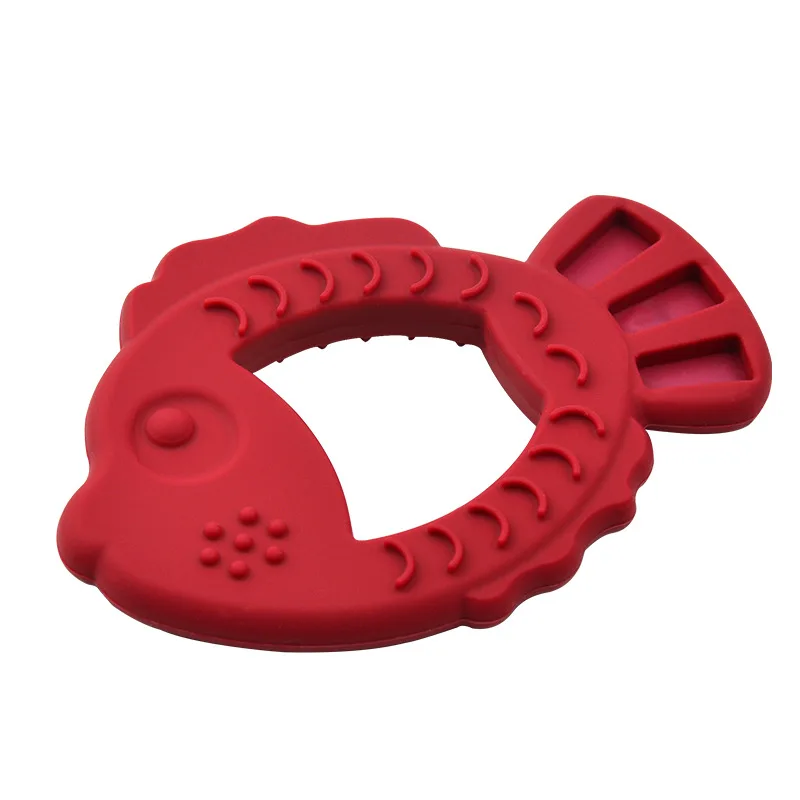 Food Grade Bpa Free Chewable Educational Animal Cognition Baby Teethers Silicone Teether