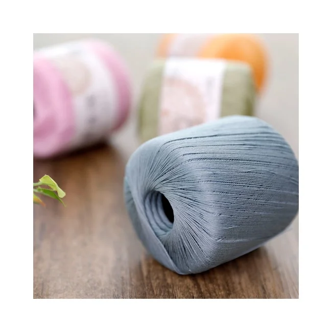 Hot Multicolour Lace Thread Miniature Crochet Cotton Thread Hand Knitting Kit Fine Wool Thread