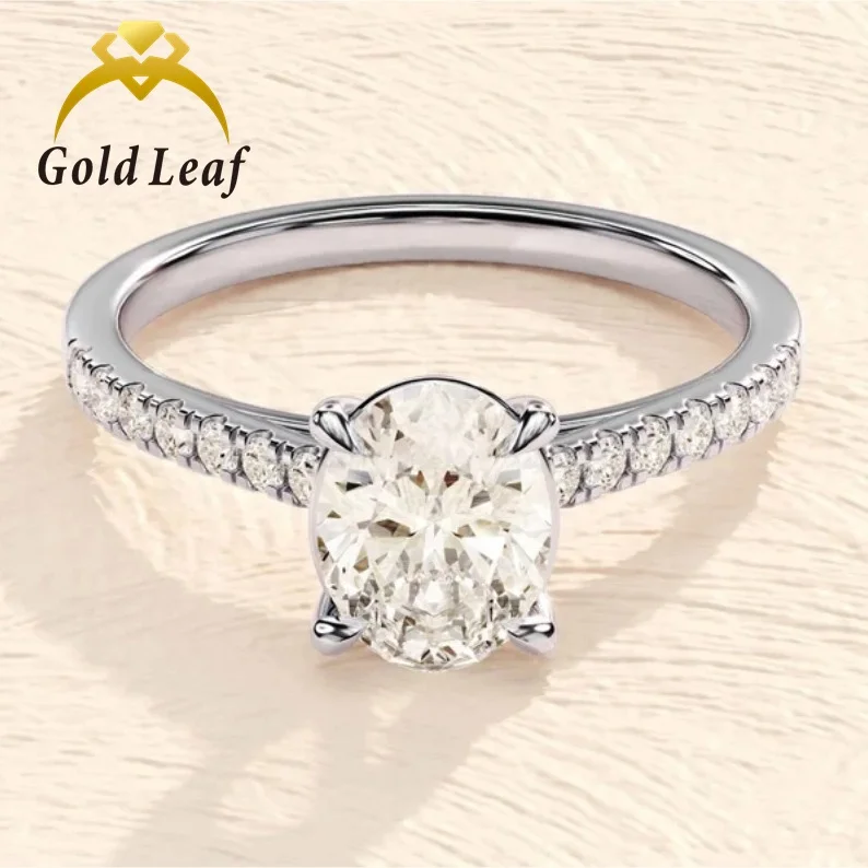 Goldleaf Fine Jewelry 14K Gold LGl VVS Lab Grown Diamond Wedding Ring Luxury Woman Diamond Engagement Ring Gold Wedding Ring