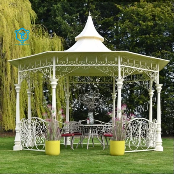 YUANJU Outdoor Gazebo Antique Classic Wrought Iron Gazebo