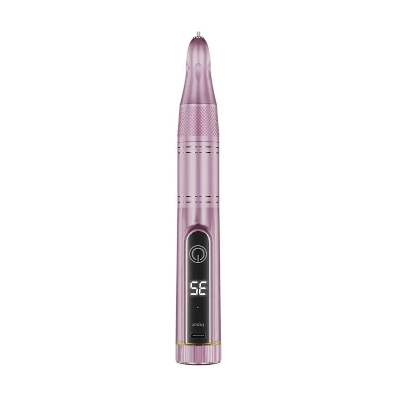 USB Rechargeable Nail Drill Pen Portable Wireless 35000 High Speed Professional Gel Nail Remover Cordless Colorful Nail Polisher