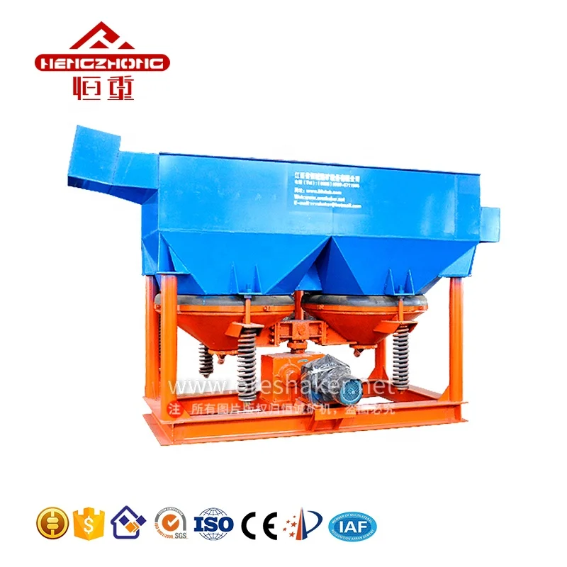 Tin ore processing plant cassiterite gravity jig concentrator gold mining equipment diamond jig machine for barite
