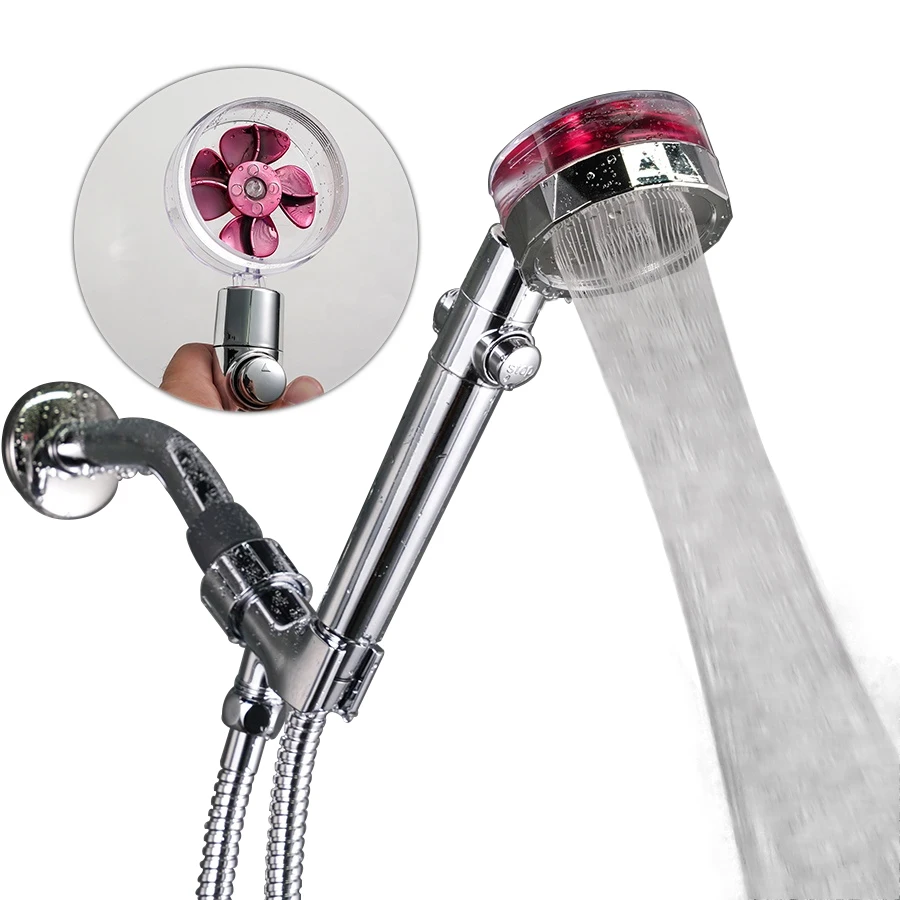 Новая очистка воды с функцией экономии воды под высоким давлением 360 градусов турбо вентилятор душевая головка