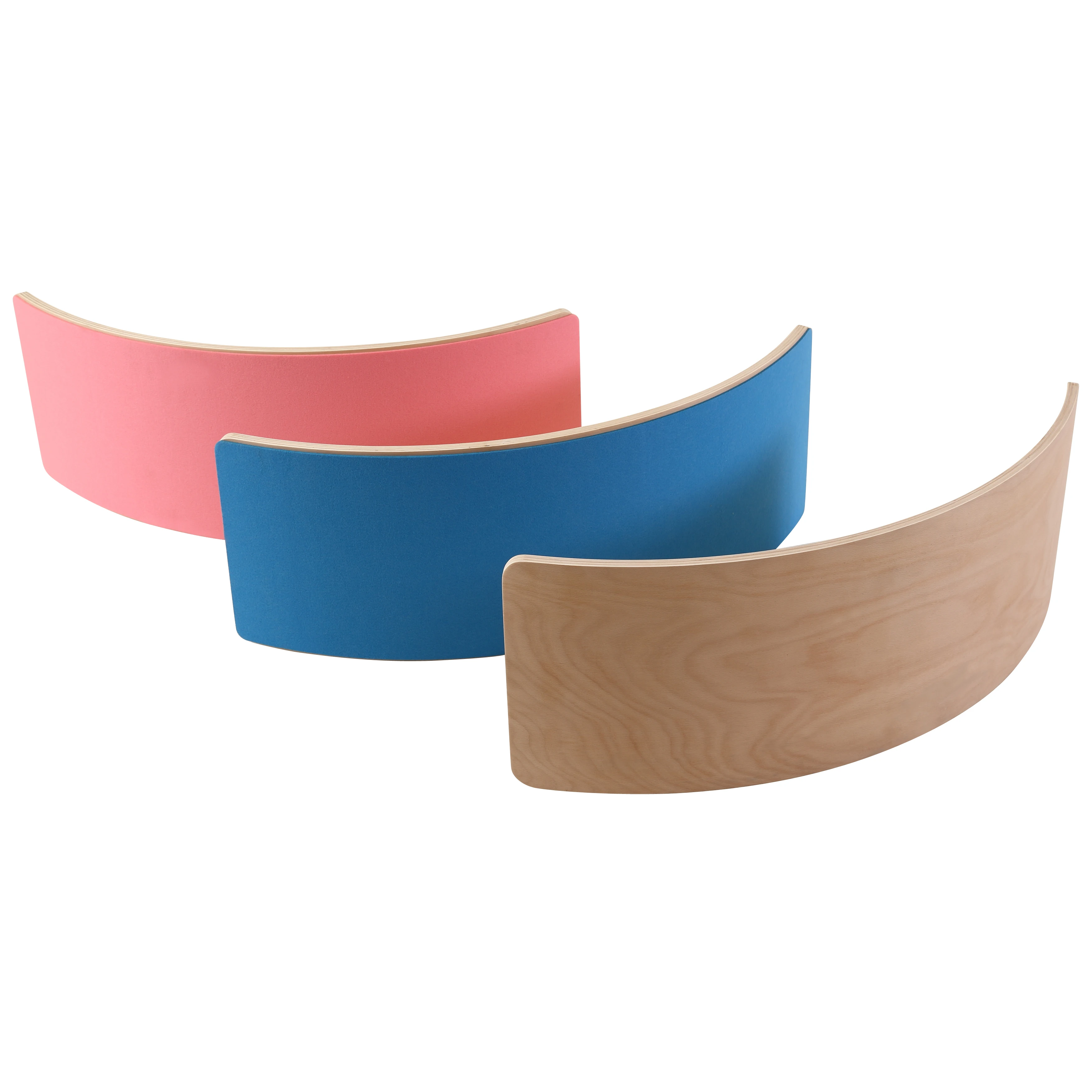 Curved Wooden Wobble Balance Board Kids for Kids Yoga Balance Exercise Training, B4105