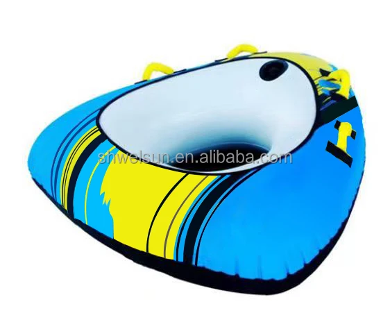 Towing Tube with Heavy duty Nylon Cover and Towing Strap Durable PVC Designer Towing Funtube for Water Sport