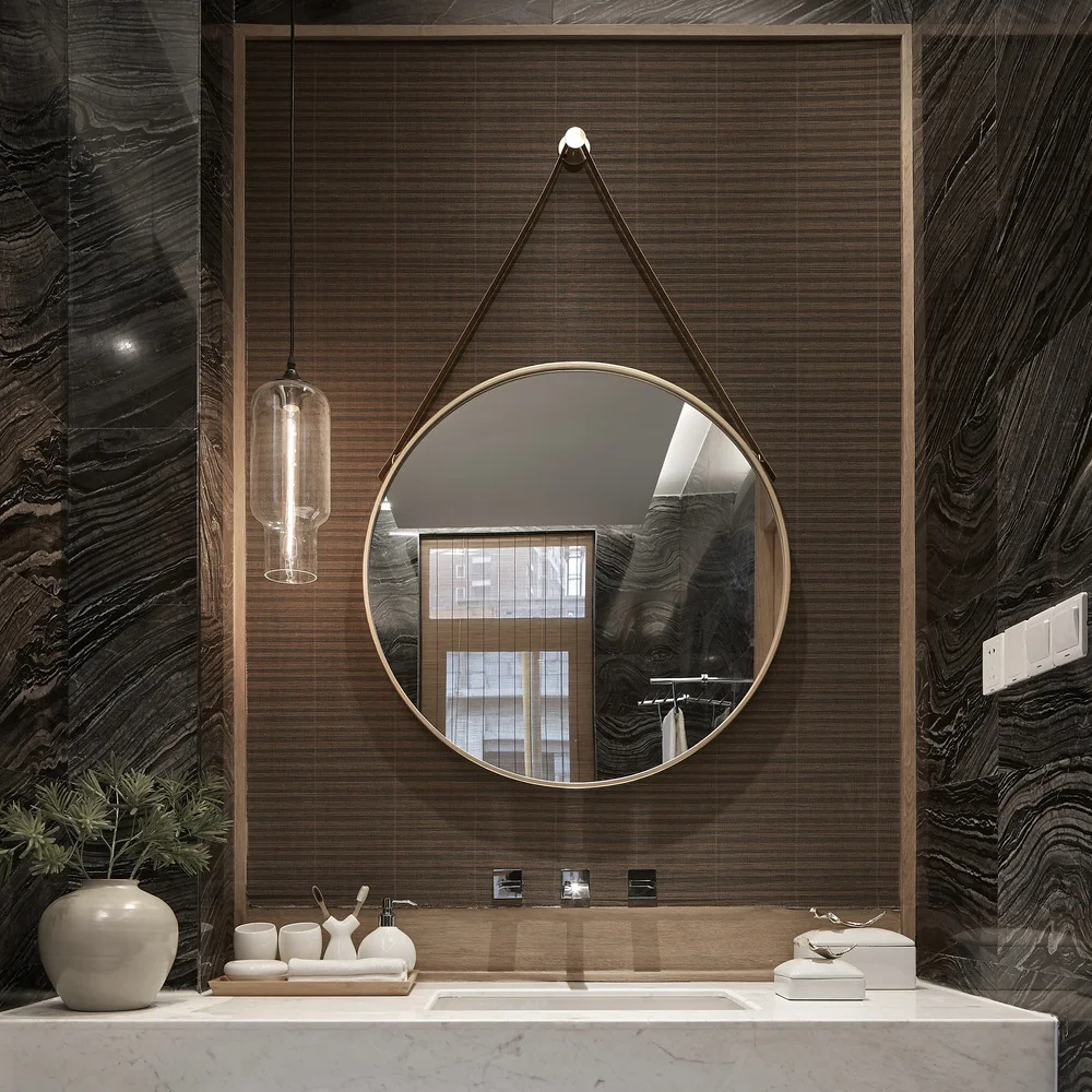 Hotel Bathroom  Living Room Modern Stylish Frame Mirror with/without LED