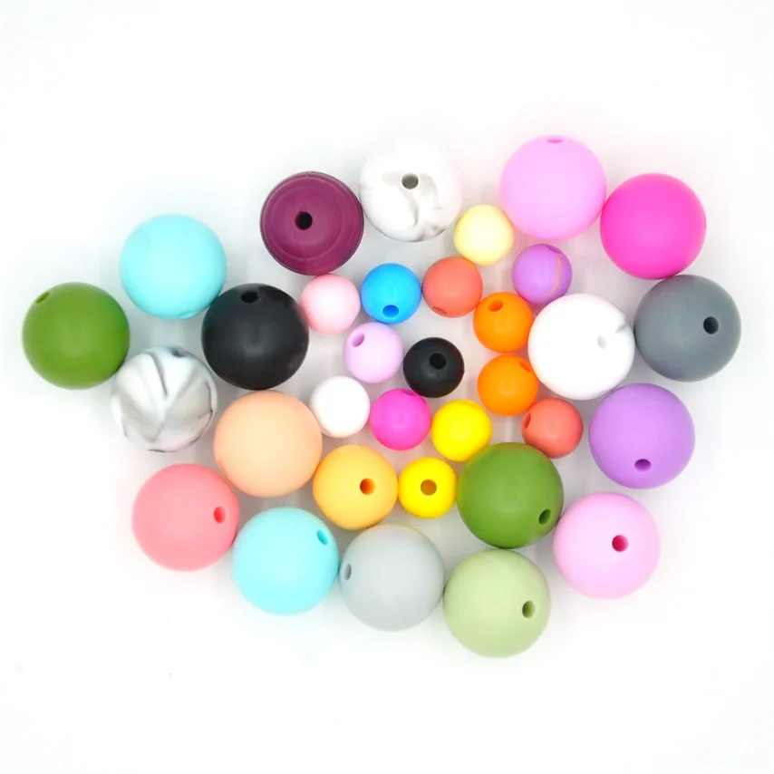 Wholesale Free Organic Baby Accessories Silicone Toy Teether Ball