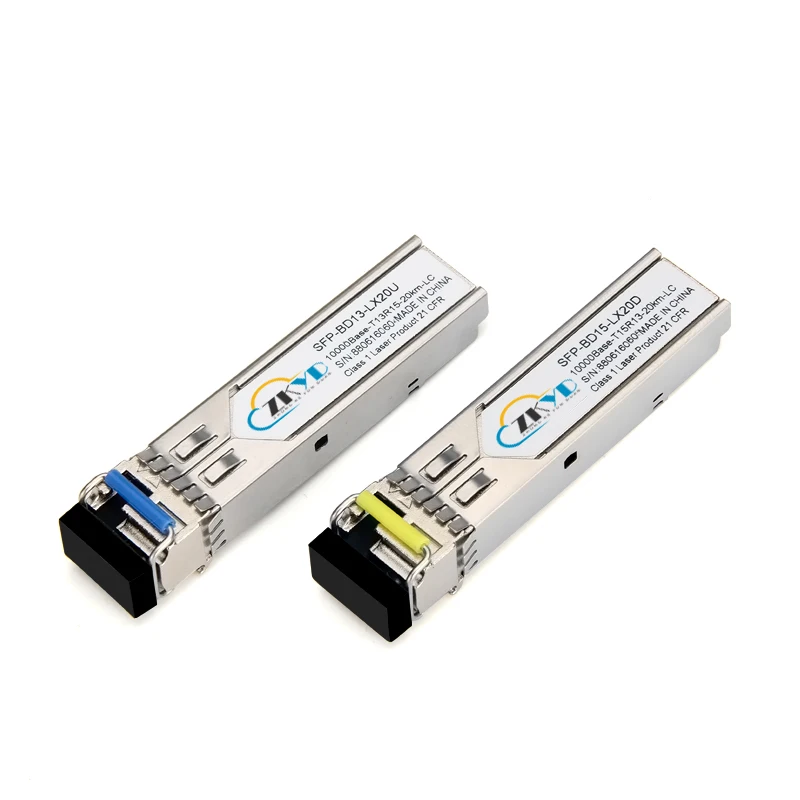 20 км одиночный режим одного волокна 1310/1550nm LC интерфейс 10 г SFP оптический модуль