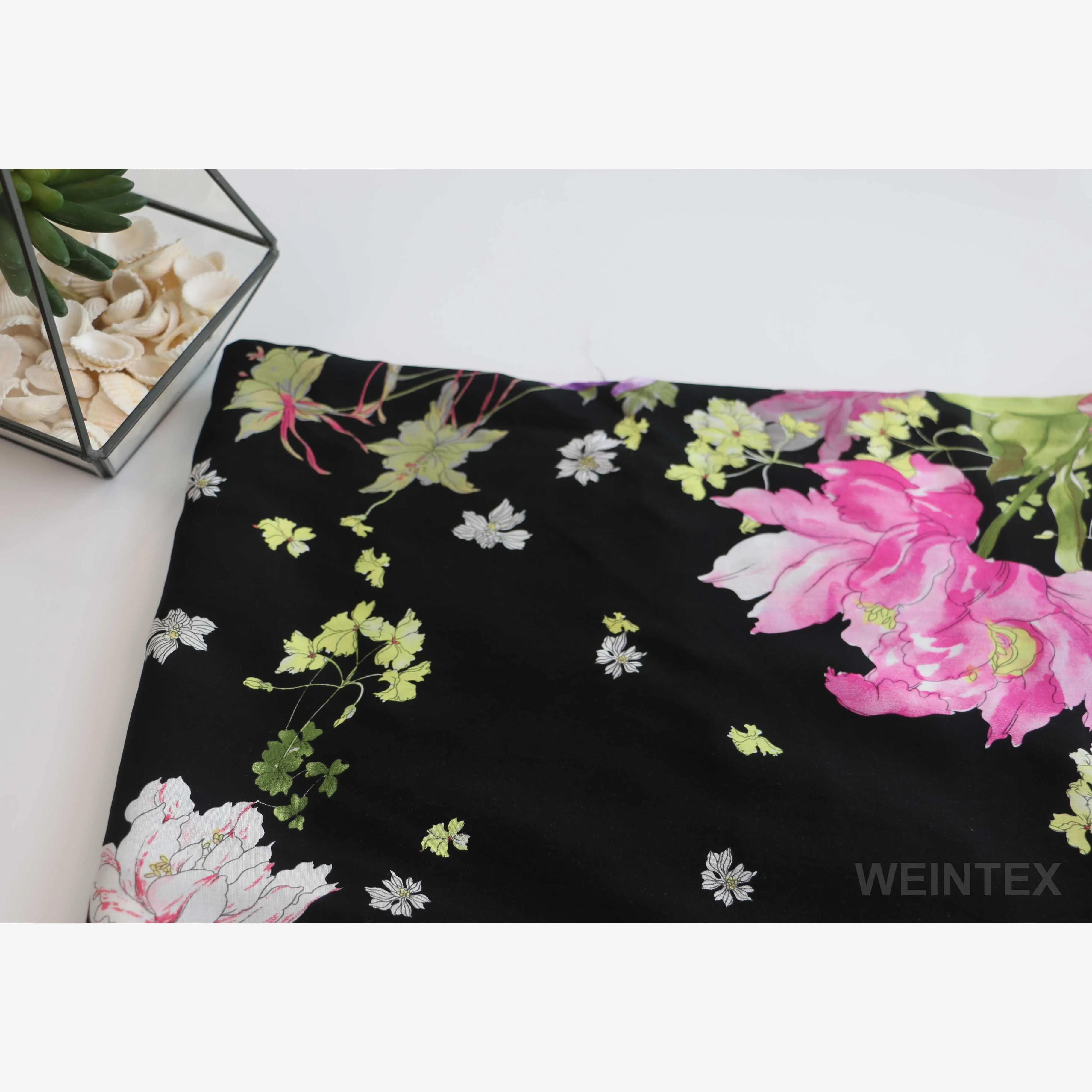 WI-R01-92650 Wholesale cheap viscose fabric floral printing suppliers 3068 100% rayon for ladies garment