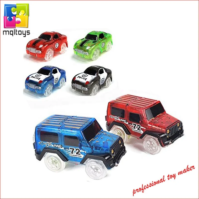 168PCS Bendable racing track 360 loop track set with light up car