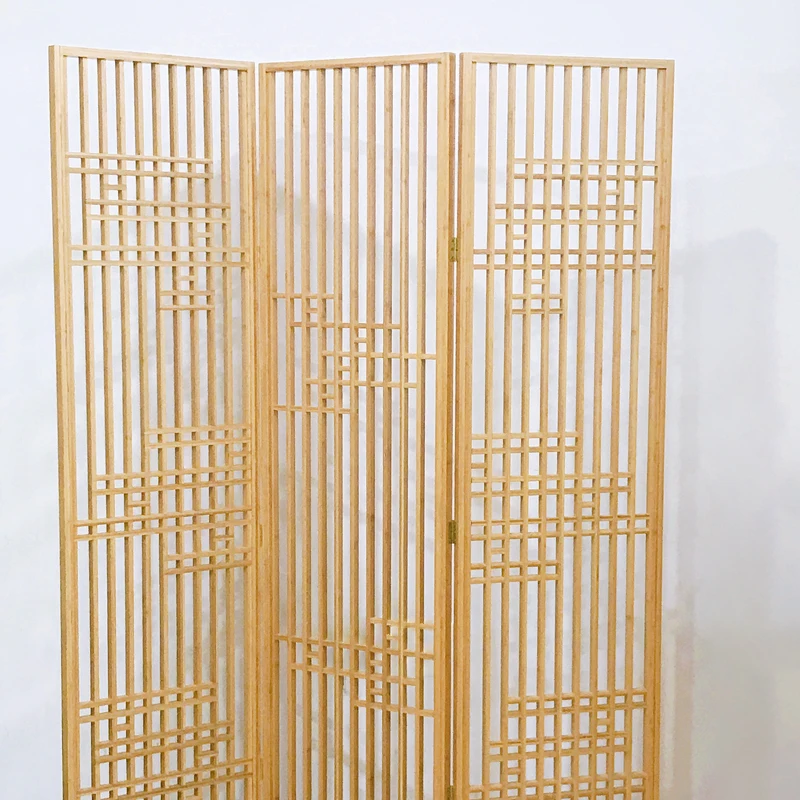 bamboo wood screen wall living room divider folding screens room dividers for home decor