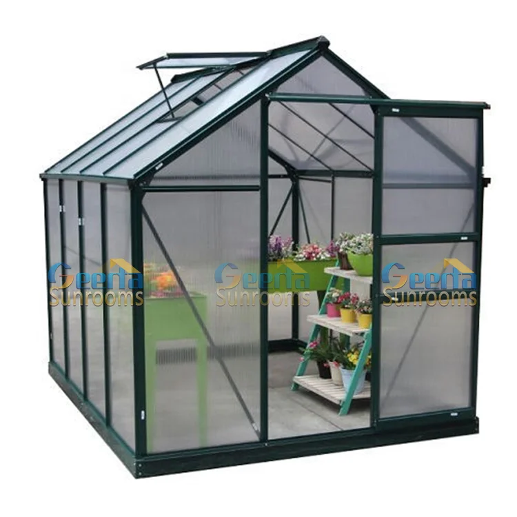 Outdoor greenhouse with polycarbonate for plant protection covers safety pc board green house kit on sale