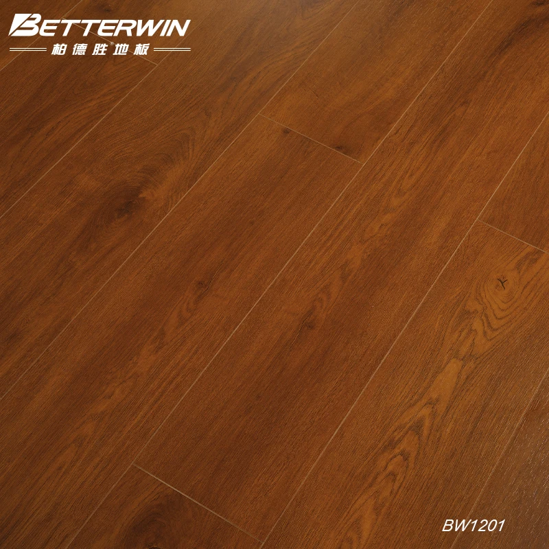 E015mm laminated solid keruing wood floor indoor parquet walnut veins multi-layer hardwood laminate flooring