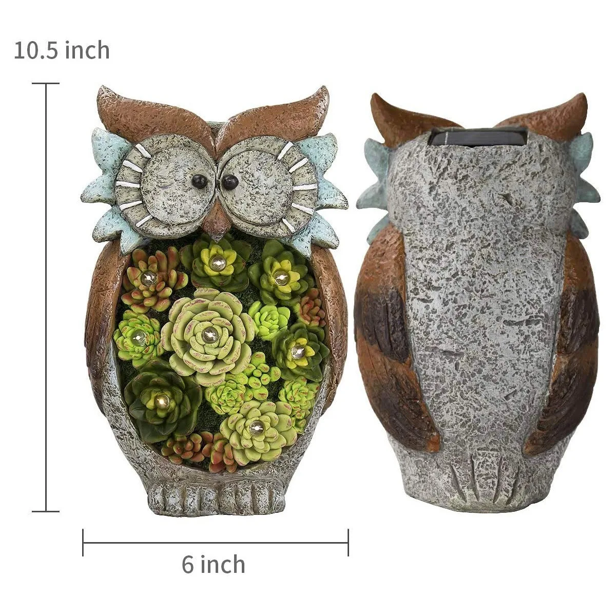 Garden ornament solar  garden statue owl solar powered lights animal figure for yard lawn home decoration gift