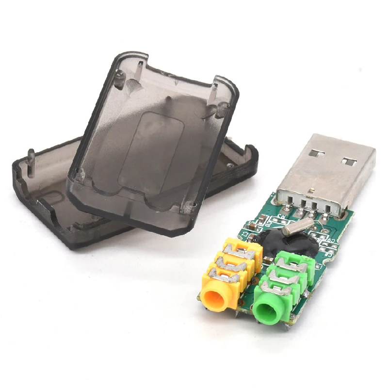 Laptop desktop computer USB sound adapter external 3.5mm 3D stereo plus microphone jack audio sound card adapter