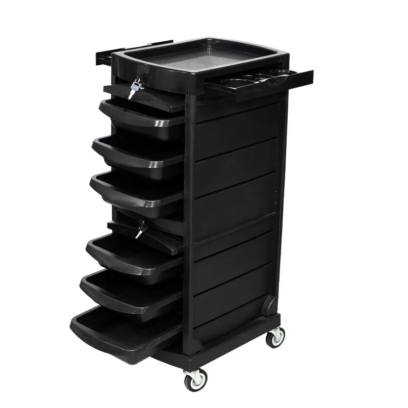Hair Salon Tool Cart Multifunctional Tool Cabinet Beauty Barber Shop Hair Stylist Salon Trolley F-080