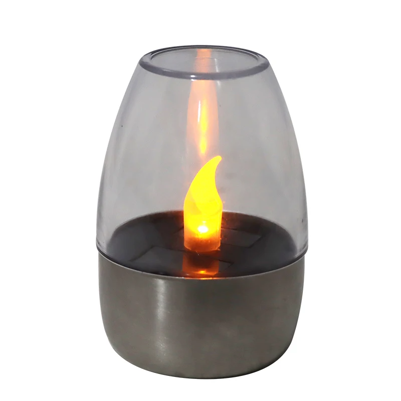 Wholesale Solar Powered LED Flameless Candle Tea Lights Home Decoration Table Candlelight Sensor Waterproof LED Candle Light