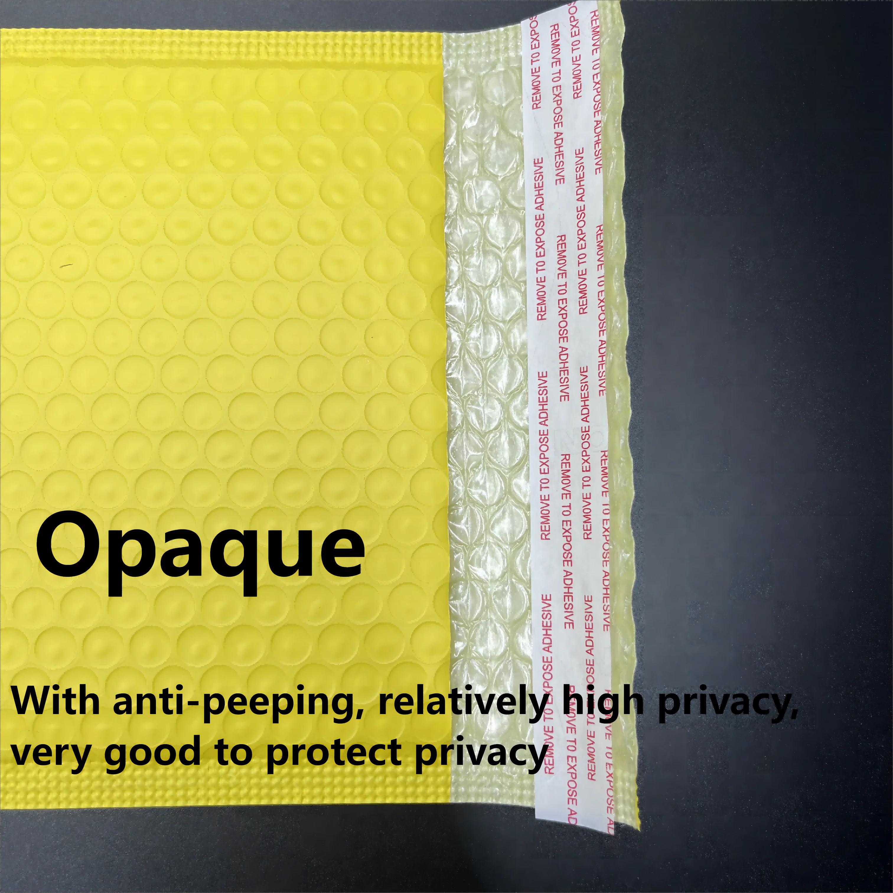 Yellow shipping mailing bag for clothes design envelope packaging express bag packaging custom logo printed bubble mailer