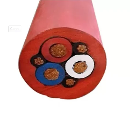 Red Rubber Sheathed Cable With Mobile Metal Shield Monitoring