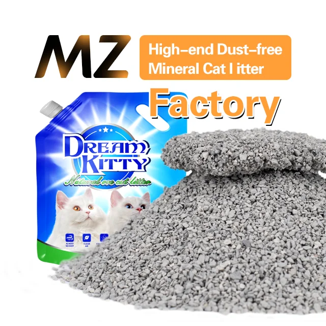 Factory Ultra Absorbent Dust Free  Cat Litter Quickly Clumping Odor Control  Bentonite  Cat Litter