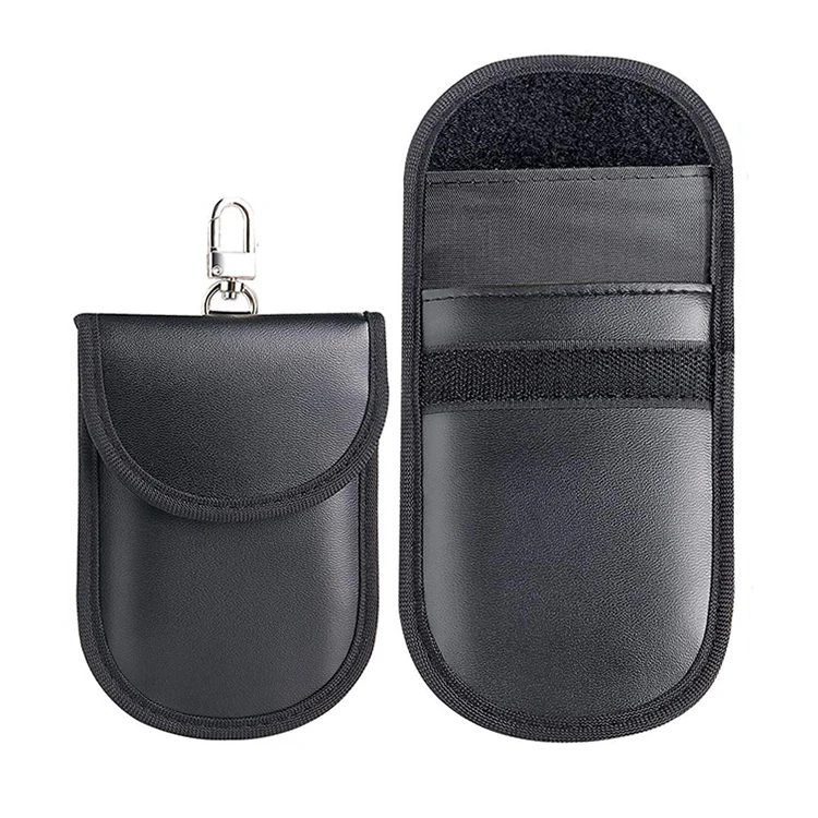 Car Key Signal Blocking Pouch RFID Faraday Bag for Key Fob Anti-Theft Faraday Cage Protector Pouch
