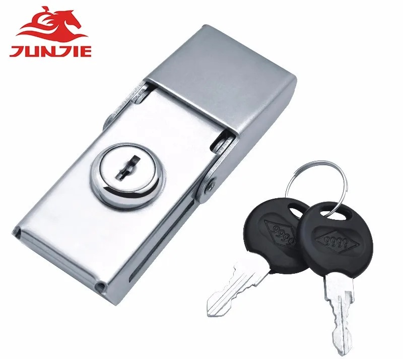 Motorcycle rear box pannier stainless steel latch lock J605B