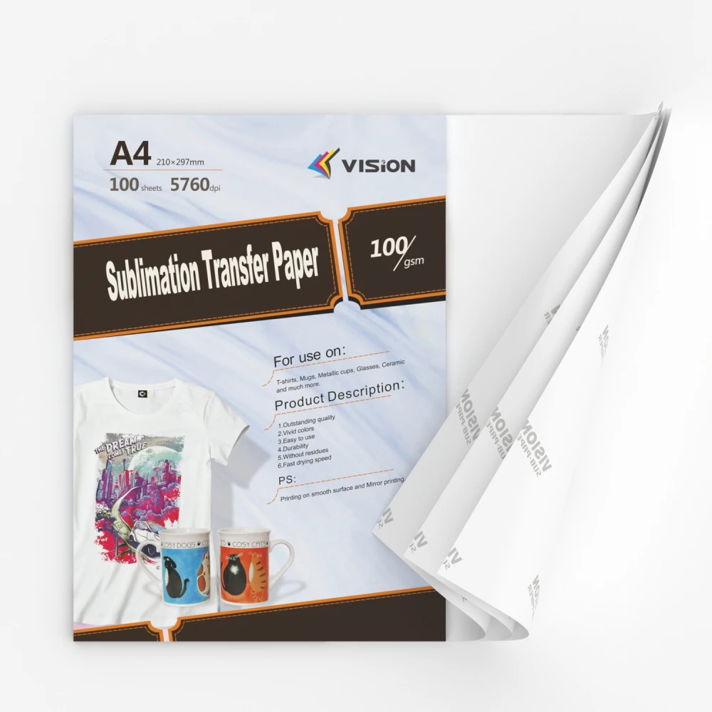 Лидер продаж, 120 г, 100 г, 8,5x11 листов, без мясника, с полным выпуском чернил, сублимационная бумага
