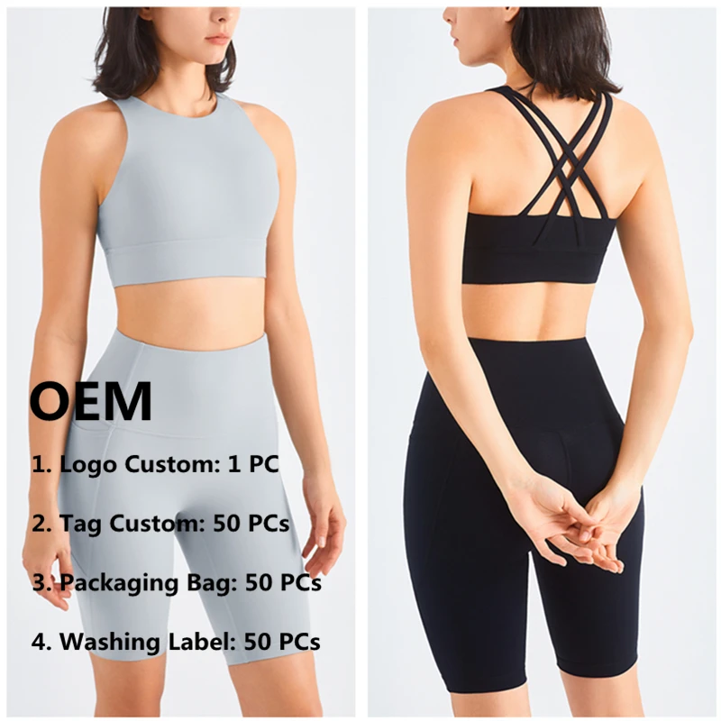 Fitness Vest Removable Chest Pad GYM Sports Bra for Women High Support Back Cross Yoga Underwear Breathable Quick Dry Tank Top