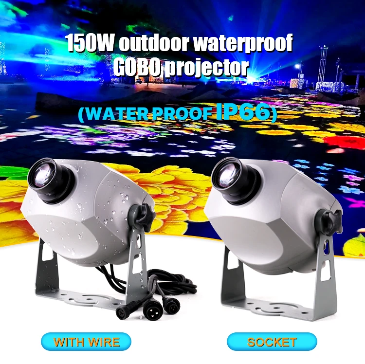 Waterproof 150W Custom Logo Advertising Rotating gobo Projector Light Outdoor Advertising Lights