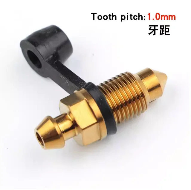 speed Nipple brake Caliper Oil Drain Exhaust bleeder bleed screw with Rubber Cap
