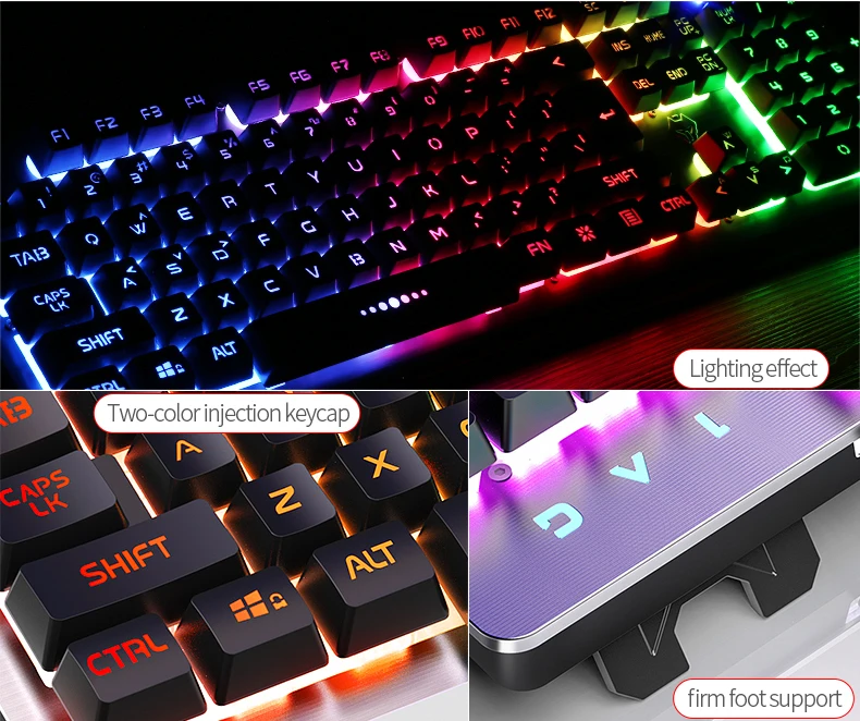 Водонепроницаемая RGB USB профессиональная игровая K002 Механическая клавиатура с
